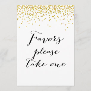 Favoriten Bitte nehmen Sie ein Zeichen 12x18" Größ Einladung