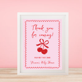 Favoriten Bitte nehmen Sie eine Cherry Bow Baby Gi Poster