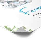 Favoriten Bitte nehmen Sie eine Elephant Baby Boy  Poster (Ecke)