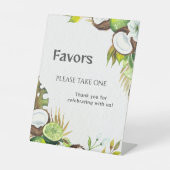 Favoriten Bitte nehmen Sie eine Kokosnuss Limon Sockelschild (Vorderseite)