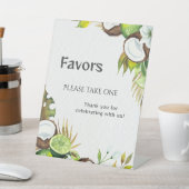 Favoriten Bitte nehmen Sie eine Kokosnuss Limon Sockelschild (In SItu)