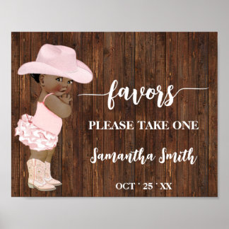 Favoriten Bitte nehmen Sie eine OM Cowgirl Baby Du Poster