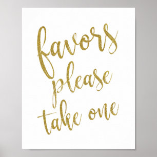 Favoriten Bitte nehmen Sie einen Glitzer 8x10 Hoch Poster