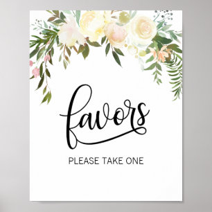 Favoriten BITTE NUTZEN SIE EIN Blumenrosa-Zeichen Poster