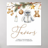 Favoriten Boho Weihnachts-Weihnachtsjause Baby-Dus Poster (Vorne)