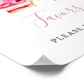 Favoriten Brautparty Tee Party Rosa Wasserfarbe Poster (Ecke)