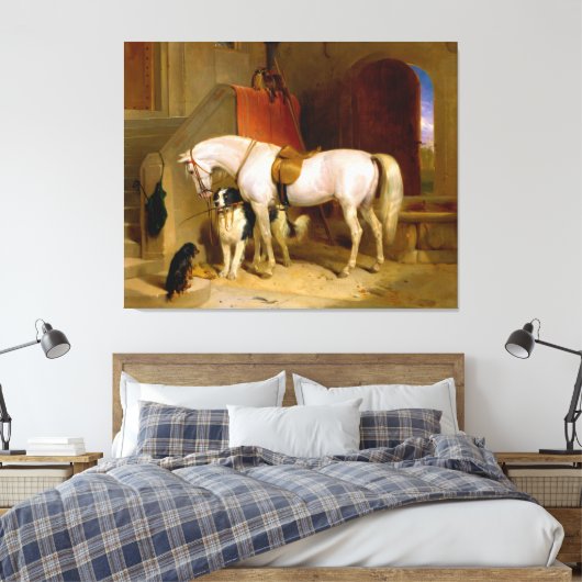 Favoriten, das Eigentum von H.R.H. Prince George Leinwanddruck (Insitu (Schlafzimmer))