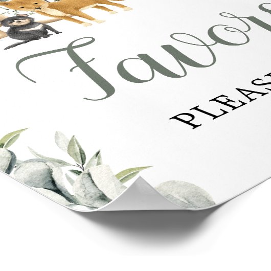 Favoriten Eukalyptus Australian Animals Party Poster (Ecke)