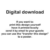 Favoriten für das Party "Blume in rot" Sockelschild