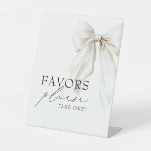Favoriten für das White Bow-Brautparty Sockelschild