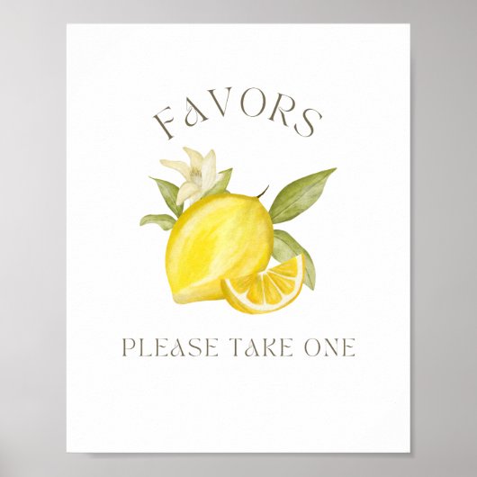 Favoriten für Lemon Themed Party Poster (Vorne)