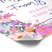 Favoriten für mediterranes florales Brautparty Poster (Ecke)