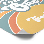 Favoriten Groovy Retro Sunshine Baby Duschzeichen Poster (Ecke)