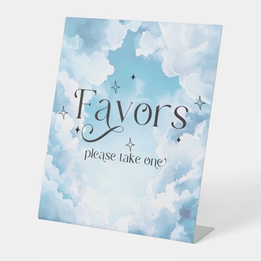 Favoriten Heaven Sent Baby Shower Sockelschild (Vorderseite)