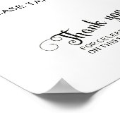 Favoriten Hochzeitszeichen Bitte nimm dir eins Poster (Ecke)