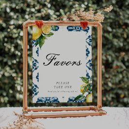 Favoriten Lemon Positano Brautparty Sign Poster