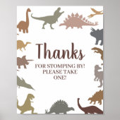 Favoriten Moderne Dinosaur Geburtstagsparty Poster (Vorne)