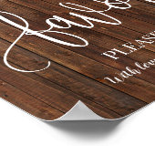 Favoriten Party Western Bridal Hochzeitssymbol Poster (Ecke)