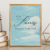 Favoriten Schild Blue Sky Cloud Baby Shower