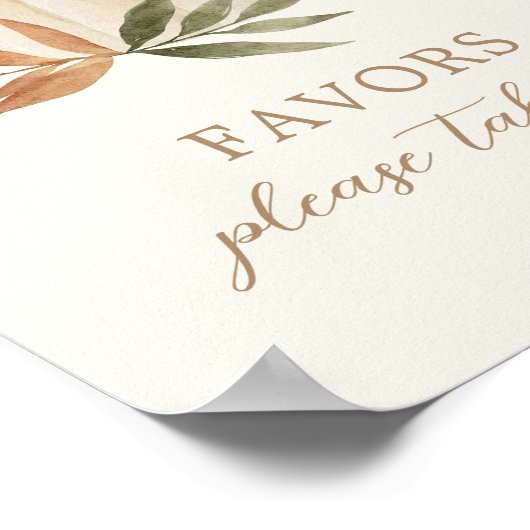 Favoriten Schild Kleine Pumpkin Baby Dusche (Ecke)