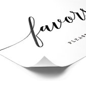 Favoriten SCHREIBBARE FARBE- und GRÖSSEN-MSC Fotodruck (Ecke)