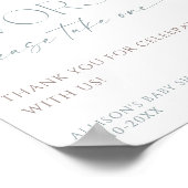 Favoriten signalisieren robuste blaue Wildblume Poster (Ecke)