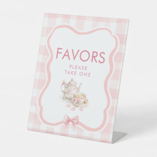 Favoriten Süße Teeparty-Baby-Shower-Tischschild Sockelschild