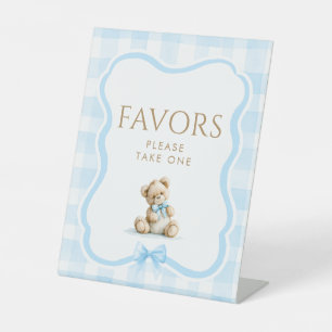 Favoriten Süßer Teddybär Baby Shower Tischschild Sockelschild