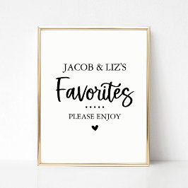 Favoriten-Süßigkeiten und Leckereien bevorzugen Ta Poster