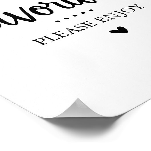 Favoriten-Süßigkeiten und Leckereien bevorzugen Ta Poster (Ecke)