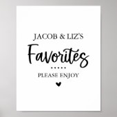 Favoriten-Süßigkeiten und Leckereien bevorzugen Ta Poster (Vorne)