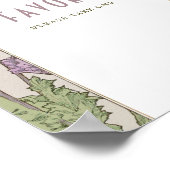 Favoriten Unterschrift Gäste Vintages Jugendstil v Poster (Ecke)