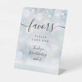 Favoriten Winter Black Script Table Sockelschild (Vorderseite)