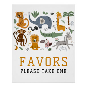 Favoriten Zwei Wildtiere Safari Tiere Niedlich Kin Poster