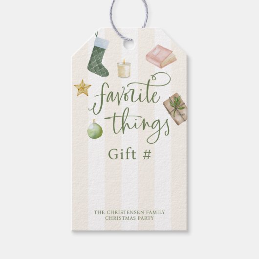 Favoritenaustausche Geschenkanhänger (Vorderseite)