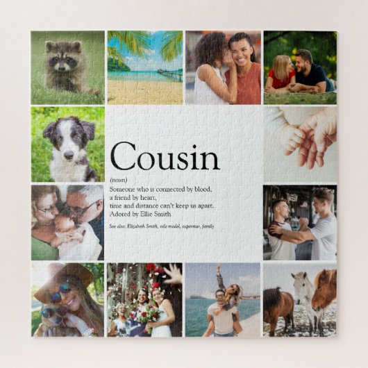 Favoritenbester Cousin Definition 12 Foto Puzzle (Vertikal)