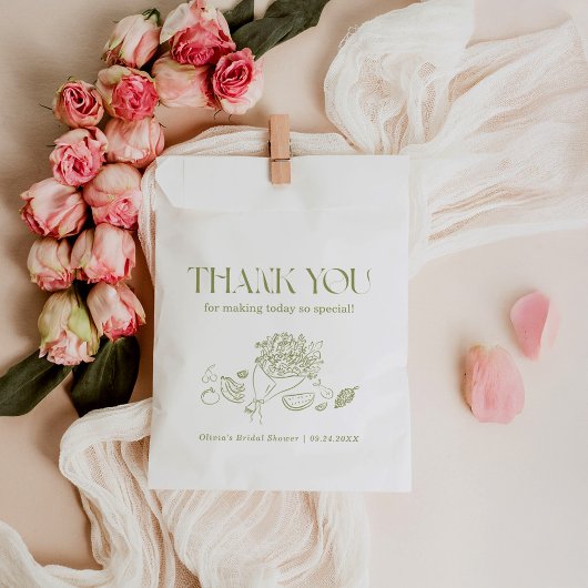 Favoritenbeutel Fresh Off the Market Brautparty Geschenktütchen