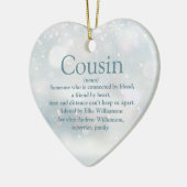 Favoritendefinition Cousin frohe Weihnachten Keramik Ornament (Links)
