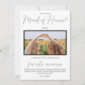 FavoritenErinnerungen Trauzeugin Vorschlag Foto Einladung (Vorderseite)