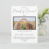 FavoritenErinnerungen Trauzeugin Vorschlag Foto Einladung (Stehend Vorderseite)