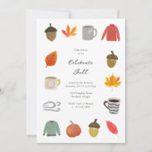 Favoritenfall-Dinge-Party Einladung (Vorderseite)