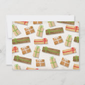 Favoritenklänge Geschenke Exchange braune Papierpa Einladung (Rückseite)