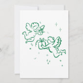 Favoritenklänge Handgezeichnetes Weihnachtsfest-Pa Einladung (Rückseite)