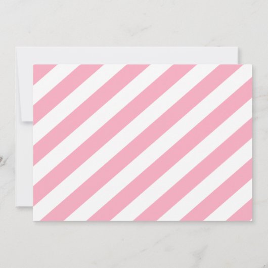 Favoritenklänge Rosa Party Einladung (Rückseite)