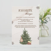 Favoritenklänge & Tausch Weihnachtsgeschenk Weihna Einladung (Stehend Vorderseite)