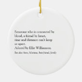 Favoritenklasseffekt für jeden Cousin Keramik Ornament (Hinten)