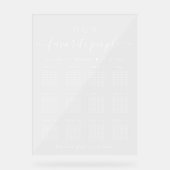 Favoritenleute 12 Tischdecke frei Acrylschild (Vorderseite)