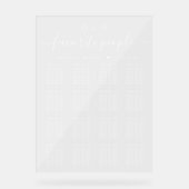 Favoritenleute 16 Tischdecke frei Acrylschild (Vorderseite)