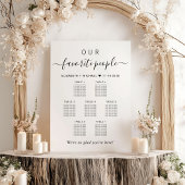 Favoritenleute 7 Tabelle Hochzeitssatellite Poster