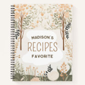 Favoritenrezepte Personalisiert Notizblock (Vorderseite)